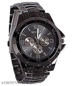 Luxury Inspired Black Arabic Dial Watch